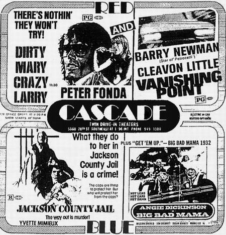 Cascade Drive-In Theatre - Old Ad From Roger Nead